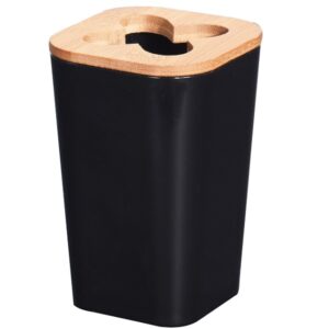 KUBEK NA SZCZOTECZKI DO ZĘBÓW ORGANIZER CZARNY