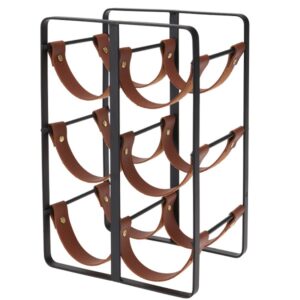 STOJAK NA WINO METALOWY 6 BUTELEK 386