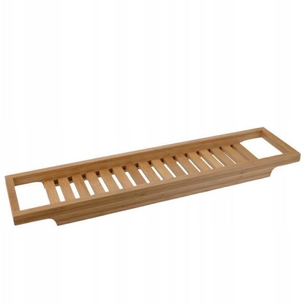 PÓŁKA NAKŁADKA NA WANNĘ BAMBUSOWA DOMOWE SPA - obrazek 4