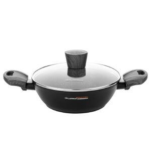 GARNEK ALUMINIOWY 20CM 1,6L Z POKRYWKĄ BONO FULL INDUCTION