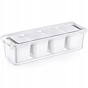 POJEMNIK PROSTOKĄTNY ORGANIZER BOX 3,5L Z 4 WKŁADAMI