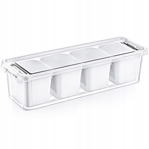 POJEMNIK PROSTOKĄTNY ORGANIZER BOX 3,5L Z 4 WKŁADAMI