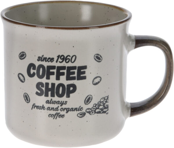 ZESTAW DWÓCH KAMIONKOWYCH KUBKÓW 300ML 2 WZORY W STYLU RETRO - obrazek 4