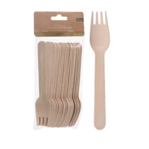 WIDELCE DREWNIANE JEDNORAZOWE EKO PIKNIKOWE 20 SZTUK