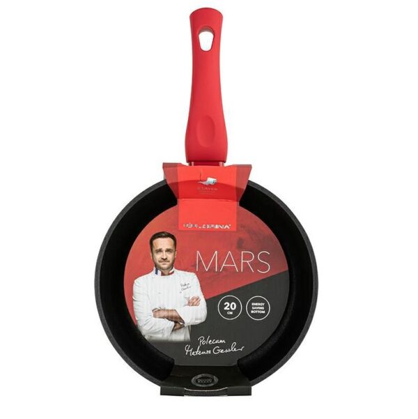 PATELNIA ALUMINIOWA MARS 26 CM NIEPRZYWIERAJĄCA FLORINA