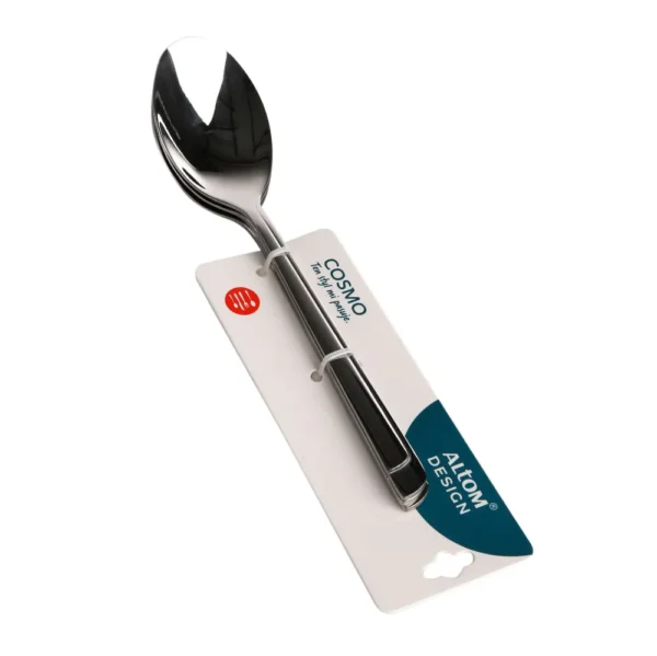 ŁYŻKI OBIADOWE COSMO 3 SZTUKI SREBRNE - obrazek 2