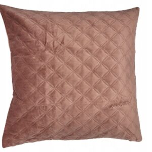 POSZEWKA DEKORACYJNA WELUROWA RÓŻOWA 45X45 CM