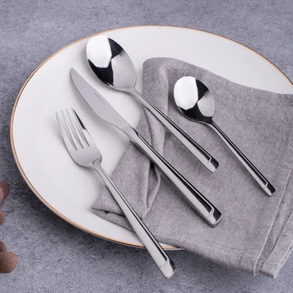 ŁYŻKI OBIADOWE COSMO 3 SZTUKI SREBRNE - obrazek 5