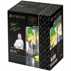 SZKLANKI Z PODWÓJNĄ ŚCIANKĄ 2X 420ML TERMICZNE