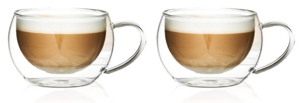 ZESTAW SZKLANEK TERMICZNYCH DUALI CAPPUCINO 2X270 ML VERONI - obrazek 3