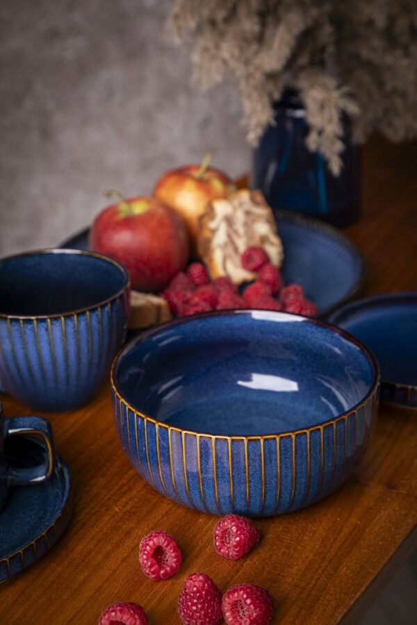 TALERZ DESEROWY 20,5 CM REACTIVE STRIPES - obrazek 5