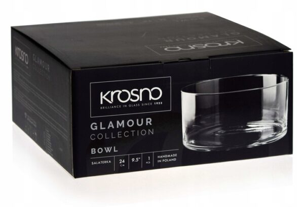 SALATERKA SZKLANA PROSTA SERVO 24 CM KROSNO - obrazek 4