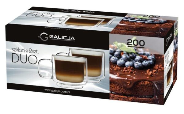 ZESTAW SZKLANEK Z PODWÓJNA ŚCIANKĄ 2X200 ML DUO GALICJA - obrazek 4