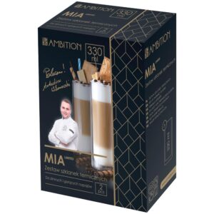 SZKLANKI Z PODWÓJNĄ ŚCIANKĄ 2X 330ML TERMICZNE