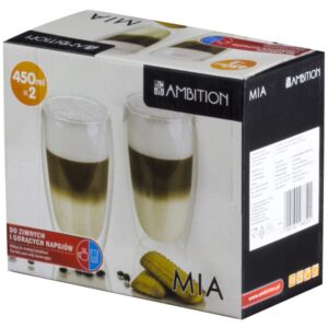 ZESTAW SZKLANEK TERMICZNYCH 2X450 ML MIA AMBITION