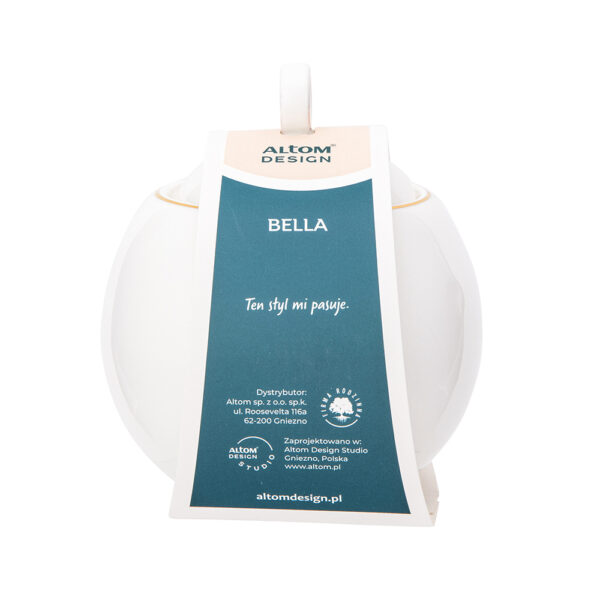 CUKIERNICA PORCELANOWA 380 ML BELLA ZŁOTA LINIA - obrazek 3