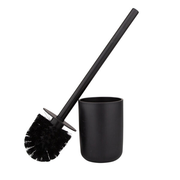ZESTAW ŁAZIENKOWY 4 ELEMENTY PLASTIK CZARNY MAT - obrazek 5