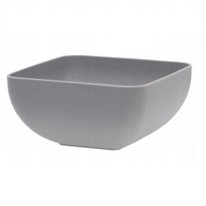 SALATERKA PLASTIKOWA MIRA MAGNOLIA SZARA 1,2L KWADRATOWA