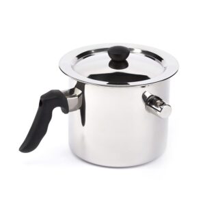 GARNEK DO GOTOWANIA MLEKA NIERDZEWNY LIVIO 1,5 L Z GWIZDKIEM