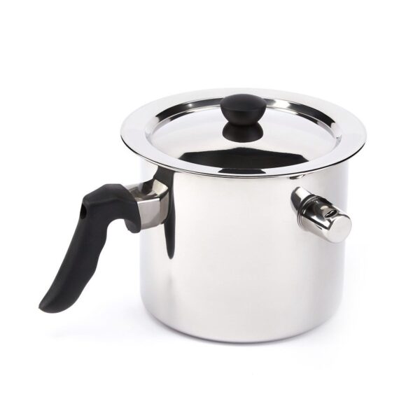 GARNEK DO GOTOWANIA MLEKA NIERDZEWNY LIVIO 1,5 L Z GWIZDKIEM