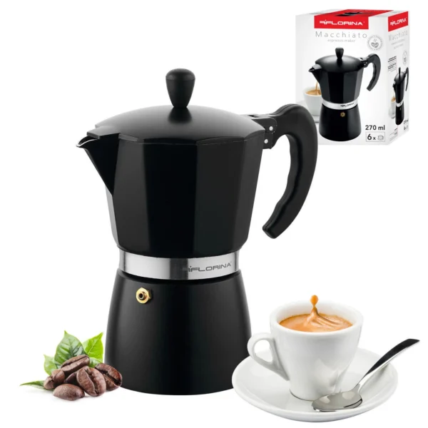 KAWIARKA ALUMINIOWA DO ESPRESSO 270 ML NA 6 FILIŻANEK - obrazek 6