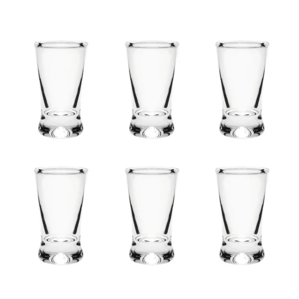 KLASYCZNE KIELISZKI DO WÓDKI KOMPLET 6x25 ML