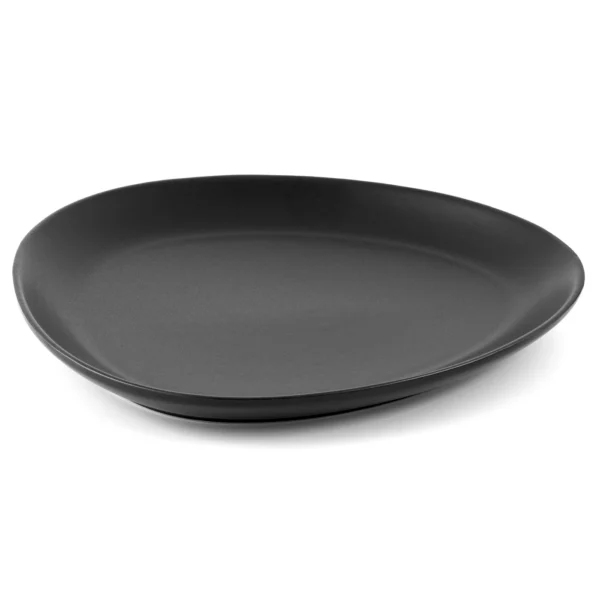 TALERZ PŁYTKI OBIADOWY GAJA BLACK 23 CM TRÓJKĄTNY CZARNY