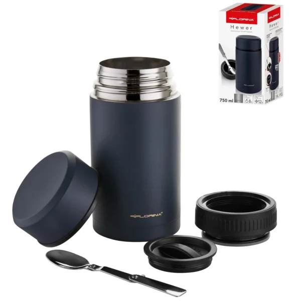 TERMOS OBIADOWY HEWER 750 ML ŁYŻECZKA W ZESTAWIE - obrazek 5