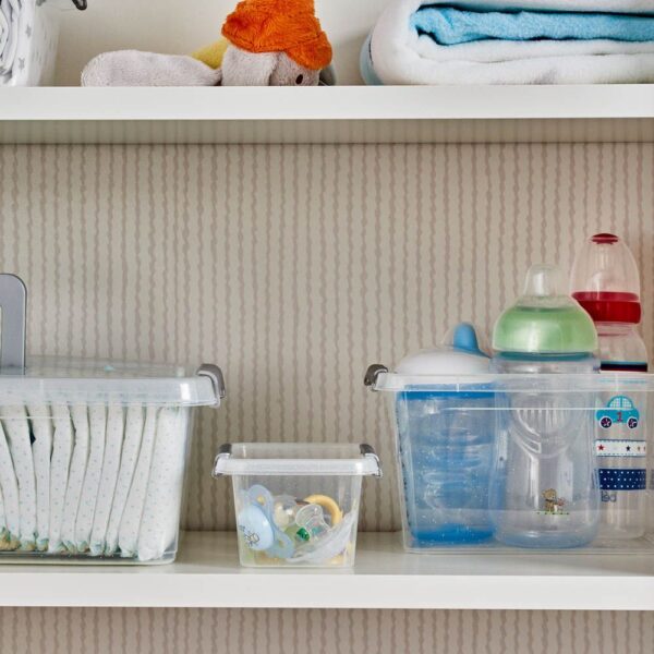 ZESTAW 2 POJEMNIKÓW ANTYBAKTERYJNYCH ANTIBACTERIAL 1,15 L Z JONAMI SREBRA - obrazek 2