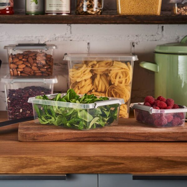 ZESTAW 2 POJEMNIKÓW ANTYBAKTERYJNYCH ANTIBACTERIAL 1,15 L Z JONAMI SREBRA - obrazek 3