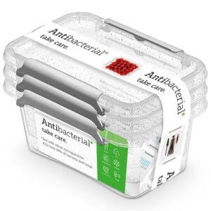 ZESTAW 3 POJEMNIKÓW ANTYBAKTERYJNYCH ANTIBACTERIAL 500 ML Z JONAMI SREBRA