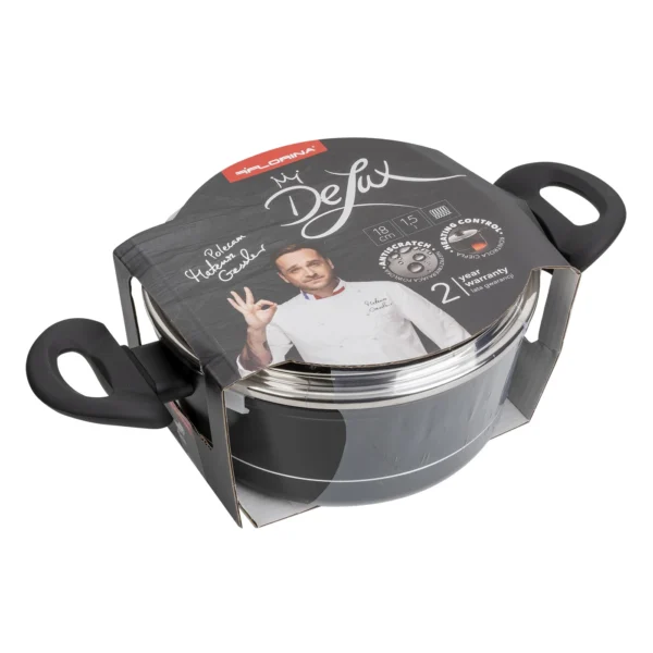 GARNEK ALUMINIOWY DELUX 18 CM 1,5 L - obrazek 2