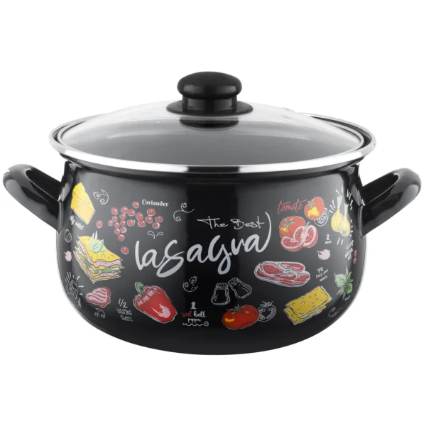 GARNEK EMALIOWANY LASAGNA 18 CM 3L EMALIA PLESZEW