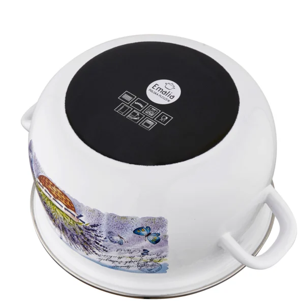 GARNEK EMALIOWANY LAVANDA 18 CM 3 L Z POKRYWKĄ - obrazek 7