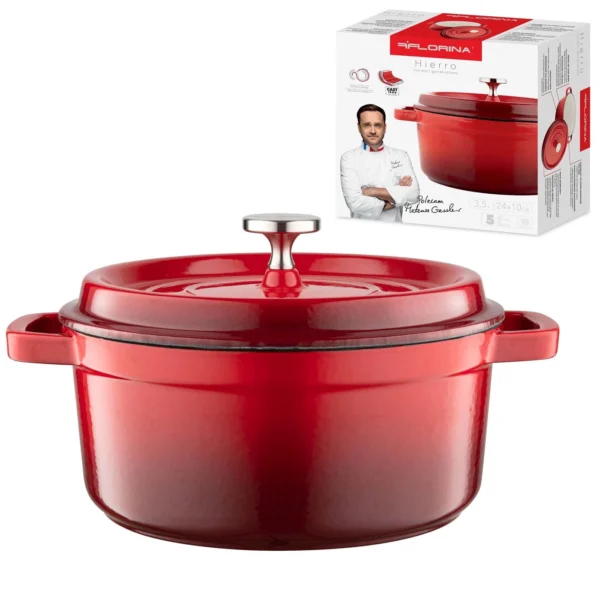 GARNEK ŻELIWNY  HIERRO 3,5 L 24X10 CM - obrazek 2
