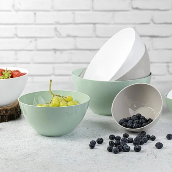 MISKA KUCHENNA PLASTIKOWA CAPRI SZARY 5,2 L SALATERKA - obrazek 2