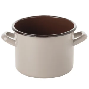 GARNEK EMALIOWANY PROSTY BRUNA 18 CM 3,55 L