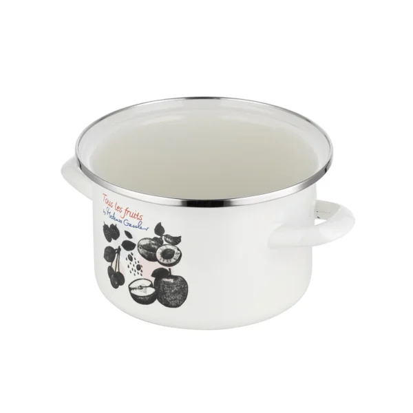 GARNEK EMALIOWANY FRUITS 20 CM 3,75 L PROSTY - obrazek 2