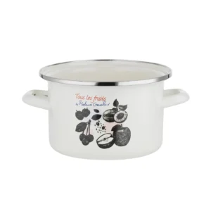 GARNEK EMALIOWANY FRUITS 20 CM 3,75 L PROSTY