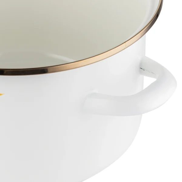 GARNEK EMALIOWANY PROSTY 18 CM 2,6 L GRZYBKI - obrazek 6