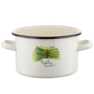 GARNEK EMALIOWANY PROSTY 16 CM 2,3 L SZPARAGI