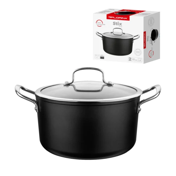 GARNEK ALUMINIOWY STIX 24 CM 4 L Z POWŁOKĄ NIEPRZYWIERAJĄCĄ - obrazek 6