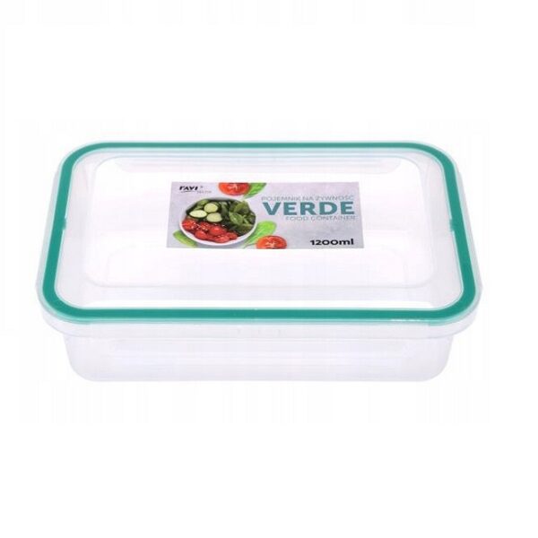 POJEMNIK PLASTIKOWY NA ŻYWNOŚĆ 1200 ML VERDE