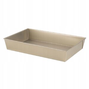 Blacha do pieczenia Forma 36,5x23,5x6 cm Stal Węglowa Kwadratowa Brytfanna