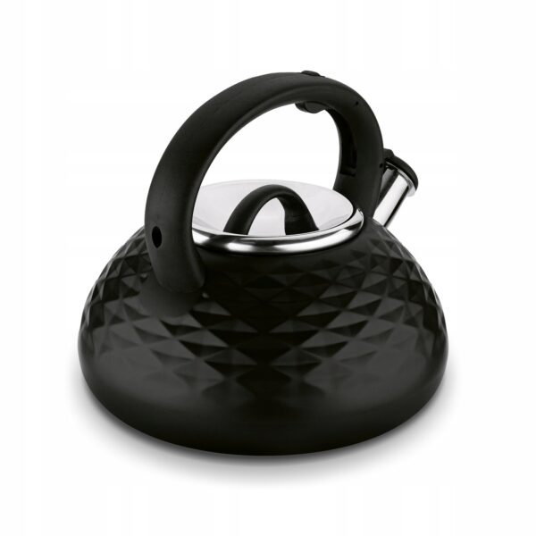 Czajnik Konighoffer Pascal 3 l – czarny stalowy czajnik tradycyjny na indukcję i gaz z gwizdkiem - obrazek 8