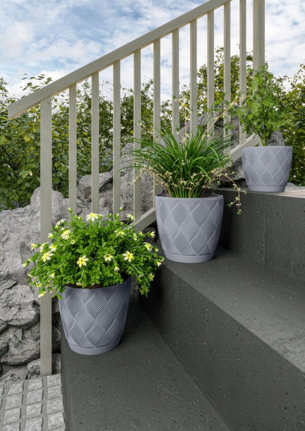 DONICZKA Z PODSTAWKĄ FLOW PETIT 13 CM BEŻOWA - obrazek 8