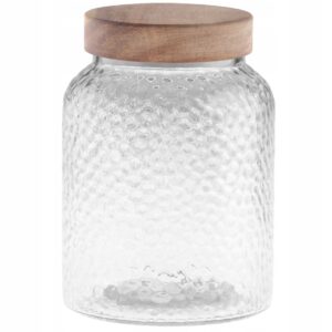 POJEMNIK SZKLANY słój dekoracyjny na mąkę ciastka zakrętka RAVI DECOR 900ml
