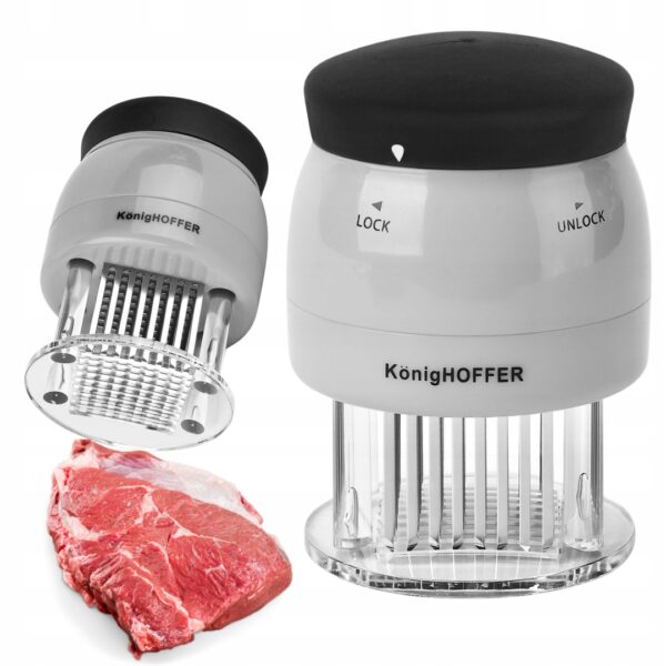 Nakłuwacz do mięsa Steków Konighoffer Szary 72 igły 11x7 cm