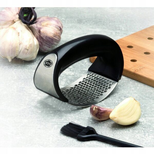 Praska Wyciskacz do czosnku stalowa Konighoffer szczoteczka 10,5x5x7cm - obrazek 9