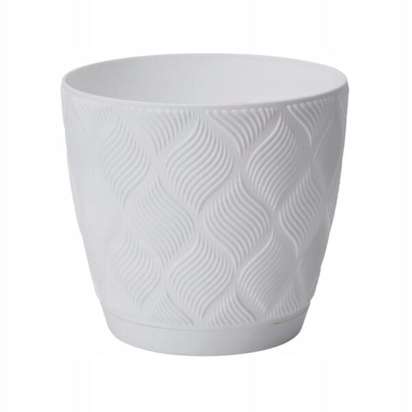 DONICZKA Z PODSTAWKĄ FLOW PETIT 17 CM BIAŁA - obrazek 3